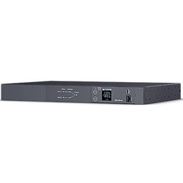 CyberPower PDU24005 - Unidad de Distribución de Alimentación ATS en Rack 1U - 16A - 2 Entradas IEC C20 - 10 Salidas (2x IEC C19 y 8x IEC C13) - con Pantalla LCD y USB